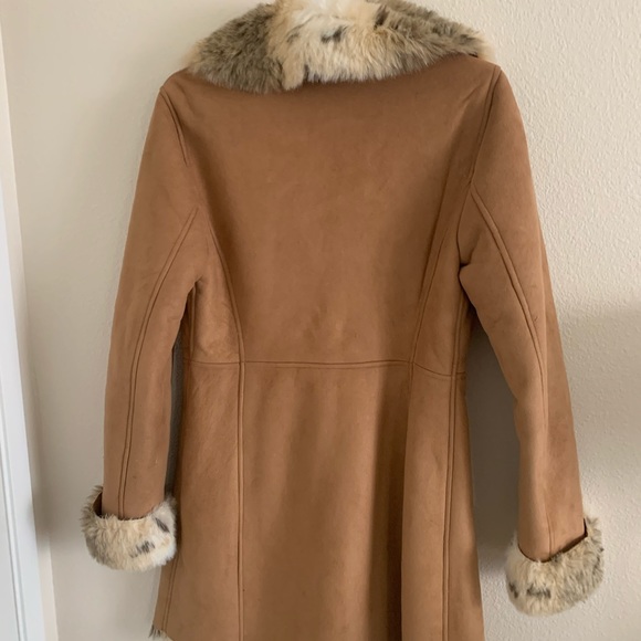 Women’s faux suede coat - Picture 3 of 5